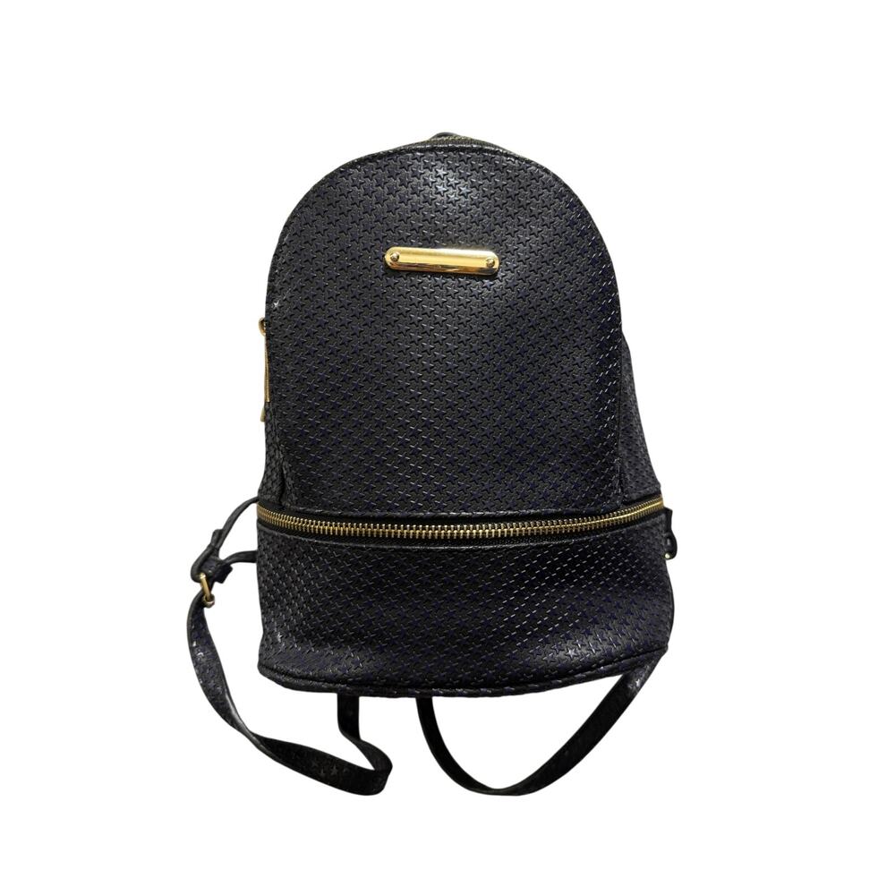 Small Black Star Pattern Backpack Navy Blue Stars Mini Daypack celestial Boho